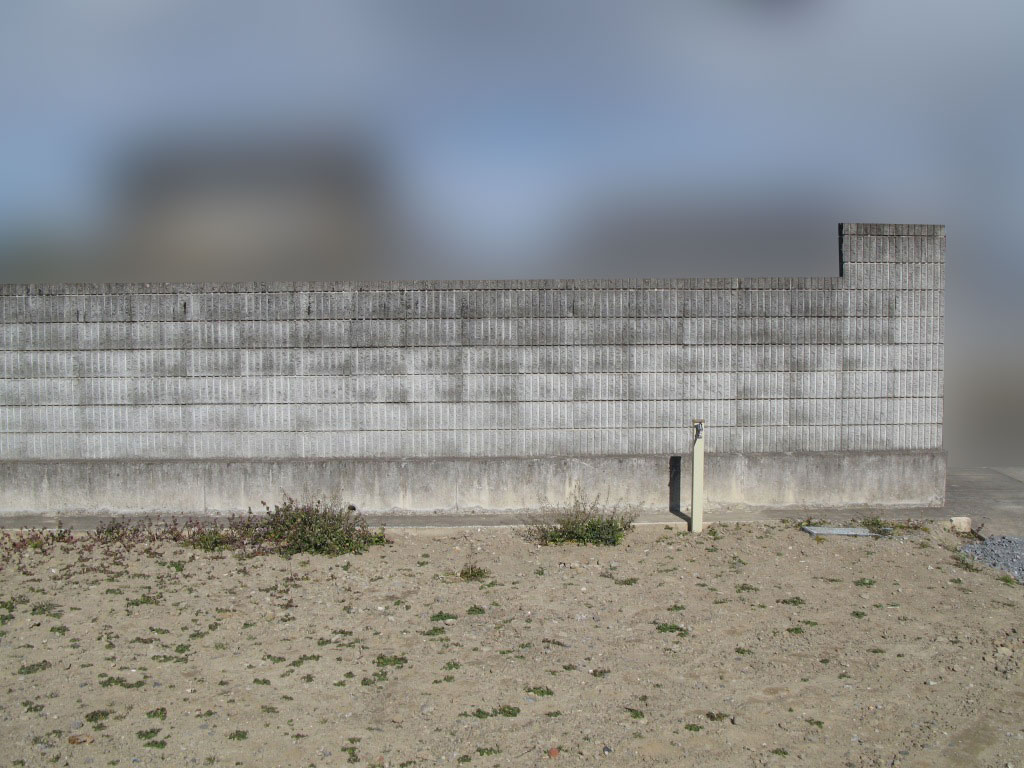 十数年前の既存ブロック塀